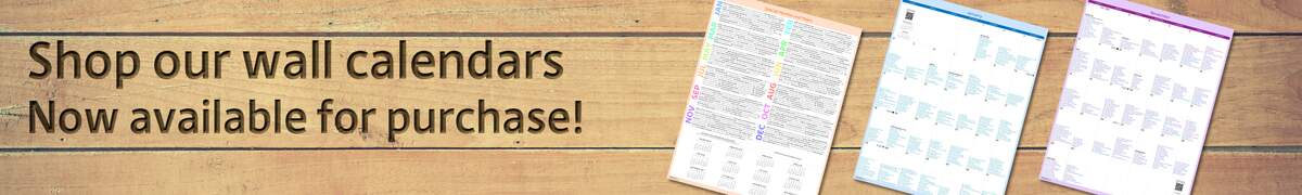 Shop our wall calendars. Now available for purchase!